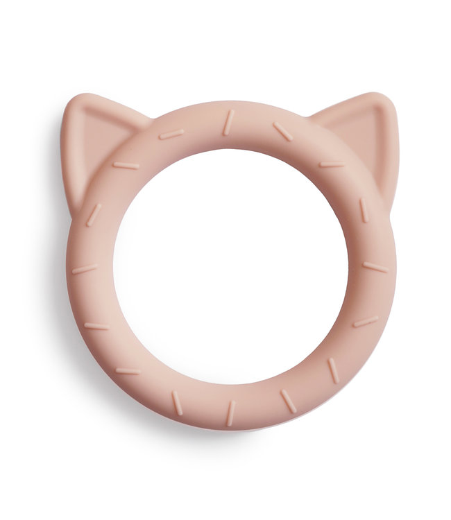 Mushie Mushie - Teether Cat - Blush