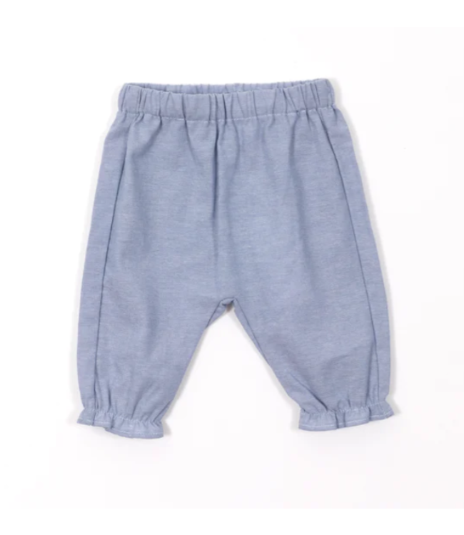 Tartine et Chocolat Tartine Et Chocolat - Pofbroek Met Gebloemd Zakje - Blauw