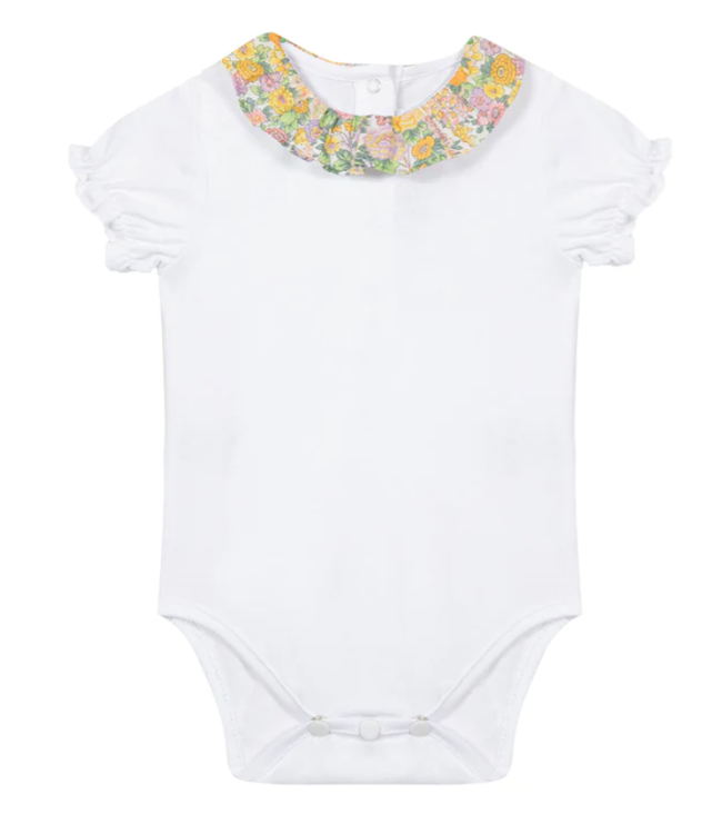 Tartine et Chocolat Tartine Et Chocolat - Romper Met Kraag - Gebloemd/Wit