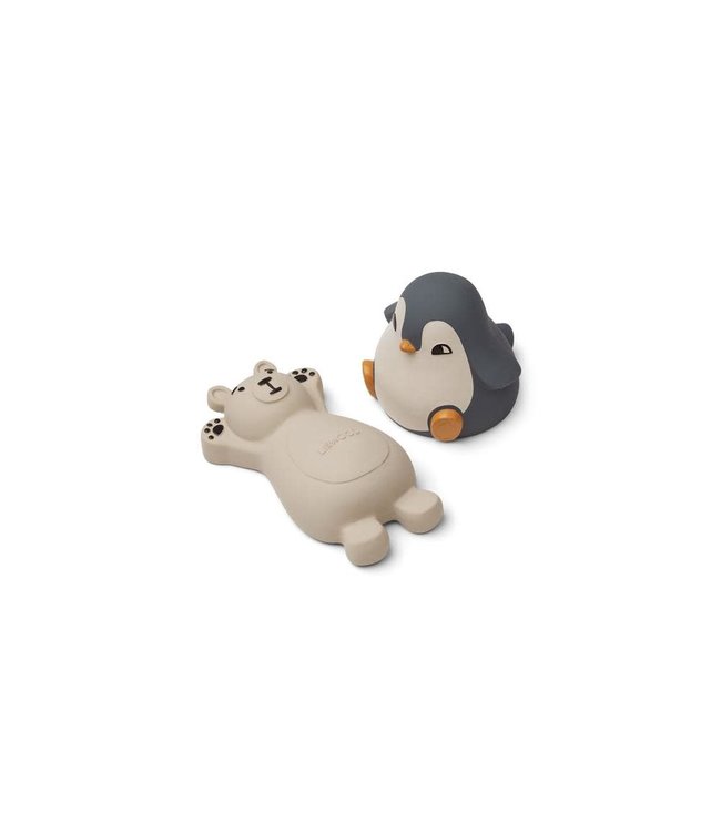 Liewood Liewood - Knud Artic Bath Toys 2 Pack - Blue Mix