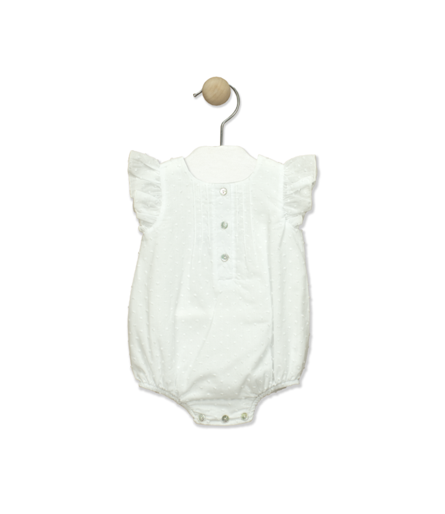 Babidu Babidu - Body Met Frul Mouw - Wit