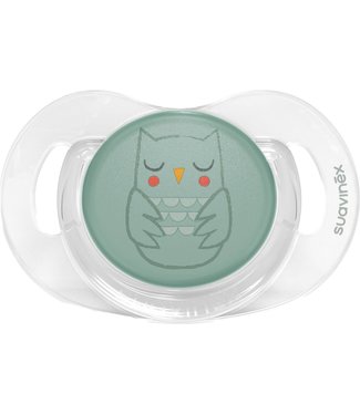 Suavinex Suavinex - BONHOMIA - Soother - Sili. - Reversible - 0/6M - Owl Green