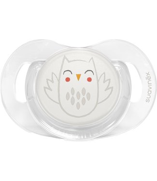 Suavinex Suavinex - BONHOMIA - Soother - Sili. - Reversible - 0/6M - Owl Beige