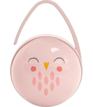 Suavinex Suavinex - BONHOMIA - Duo Soother Holder - Owl Pink