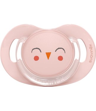 Suavinex Suavinex - BONHOMIA - Soother - Sili. - Reversible - 6/18M - Owl Pink