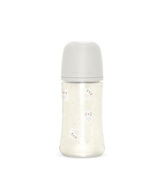 Suavinex Suavinex - BONHOMIA - Bottle - PA - Sili. - M - 270ml - Owl Beige