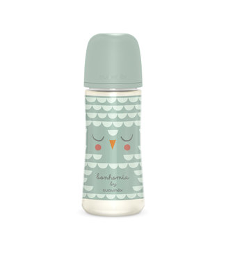 Suavinex Suavinex - BONHOMIA - Bottle - PA - Sili. - L - 360ml - Feather Green