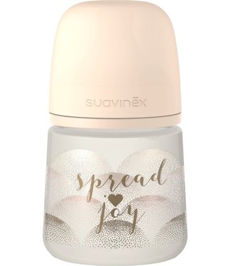 Suavinex Suavinex - SPREAD JOY - Bottle - Sili. - Slow Flow - 150ml - Heart