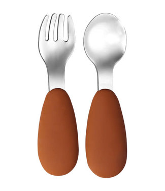 Tryco Tryco - Silicone - Stainless spoon & fork - Sienna