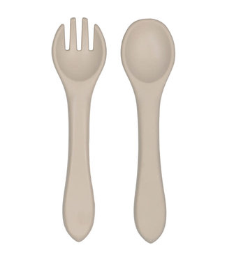 Tryco Tryco - Silicone - spoon & fork - Sand
