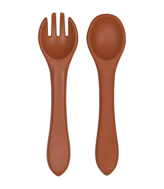 Tryco Tryco - Silicone - spoon & fork - Sienna