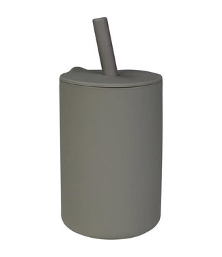 Tryco Tryco - Silicone - Straw Cup -  Olive Gray