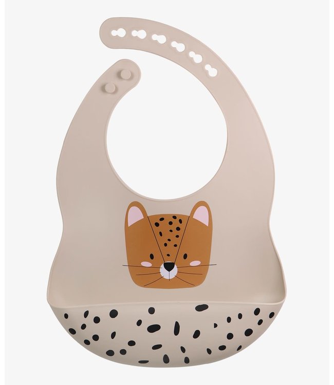 Tryco Tryco - Silicone - Bib - Leopard Sand