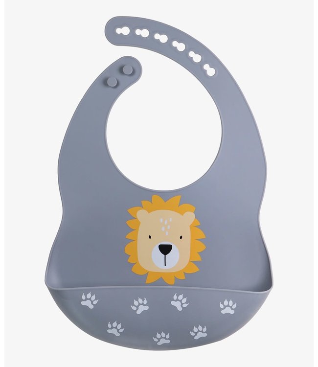 Tryco Tryco - Silicone - Bib - Lion Dusty Blue