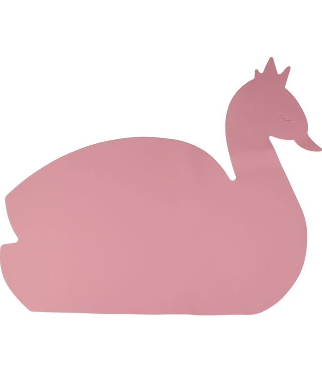 Tryco Tryco - Silicone - Place Mat - Swan Dusty Rose
