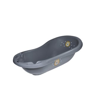Tryco Tryco - Bath with plug and anti slip - Lion Leo - Antracite
