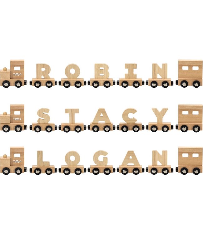 Tryco Tryco - Letter Train Natural - Letter "M"