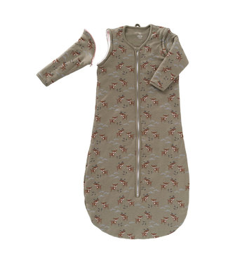 Fresk Fresk - Sleepingbag 90 cm with linining zippable sleeve Deer Olive