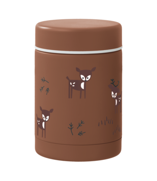 Fresk Fresk - Thermos food jar 300 ml Deer amber brown