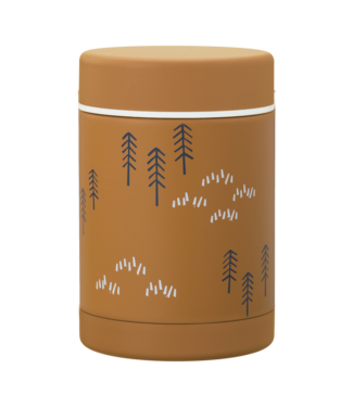 Fresk Fresk - Thermos food jar 300 ml Woods spruce yellow