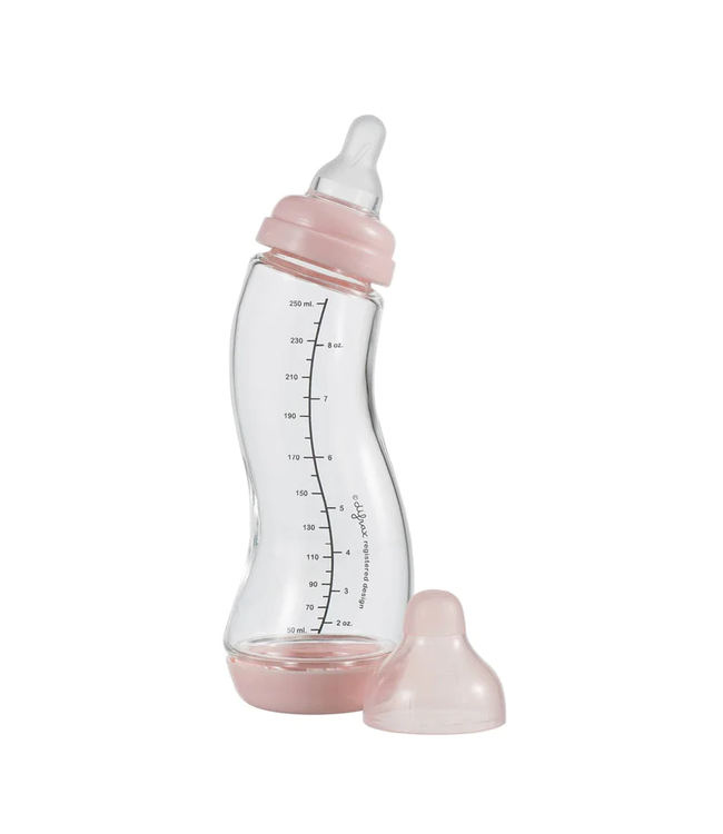 Difrax Difrax - S-Fles Natural Glas Roze 250Ml