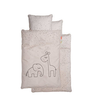 Done by Deer Done by Deer - Bedlinen junior INT, Dreamy dots, Powder