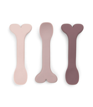 Done by Deer Done by Deer - Silicone baby spoon 3-pack Wally Powder