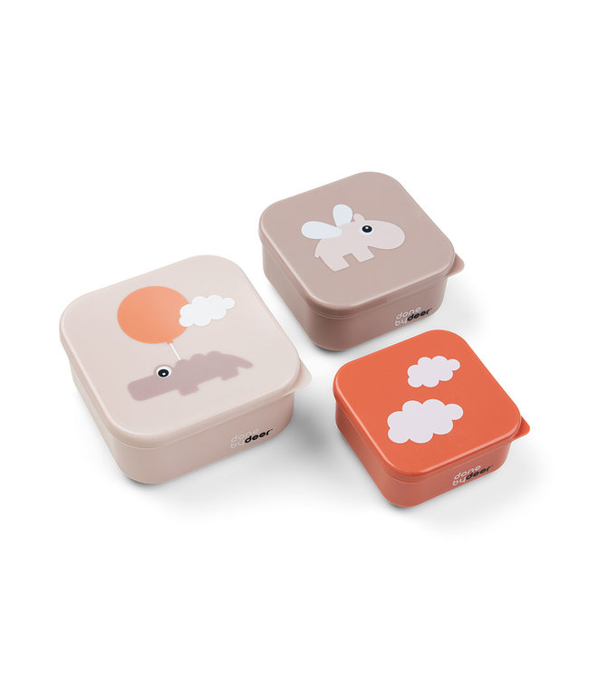 Done by Deer Done by Deer - Snack box set 3 pcs Happy clouds Powder