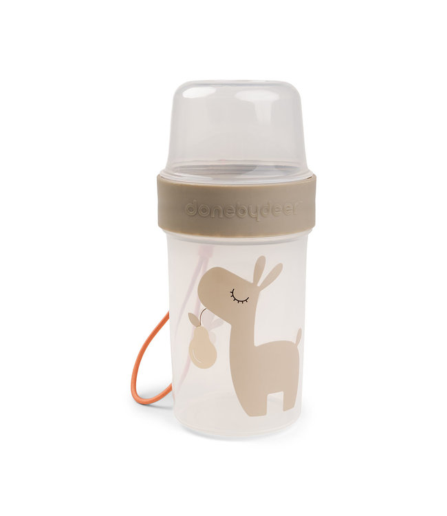 Done by Deer Done by Deer - To go 2-way snack container L Lalee Sand