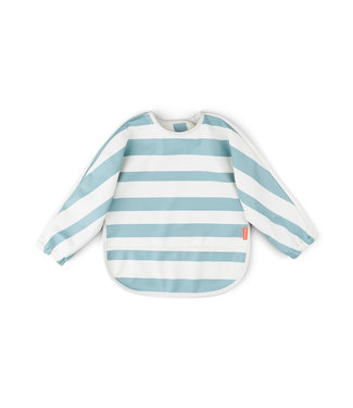 Done by Deer Done by Deer - Sleeved pocket bib Stripes Blue