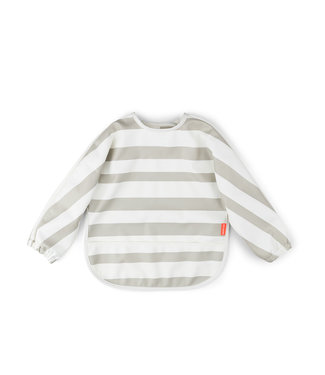 Done by Deer Done by Deer - Sleeved pocket bib Stripes Sand