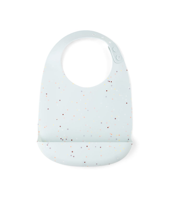 Done by Deer Done by Deer - Silicone bib Confetti Blue