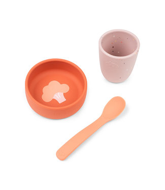 Done by Deer Done by Deer - Silicone first meal set Papaya