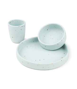 Done by Deer Done by Deer - Silicone dinner set Confetti Blue