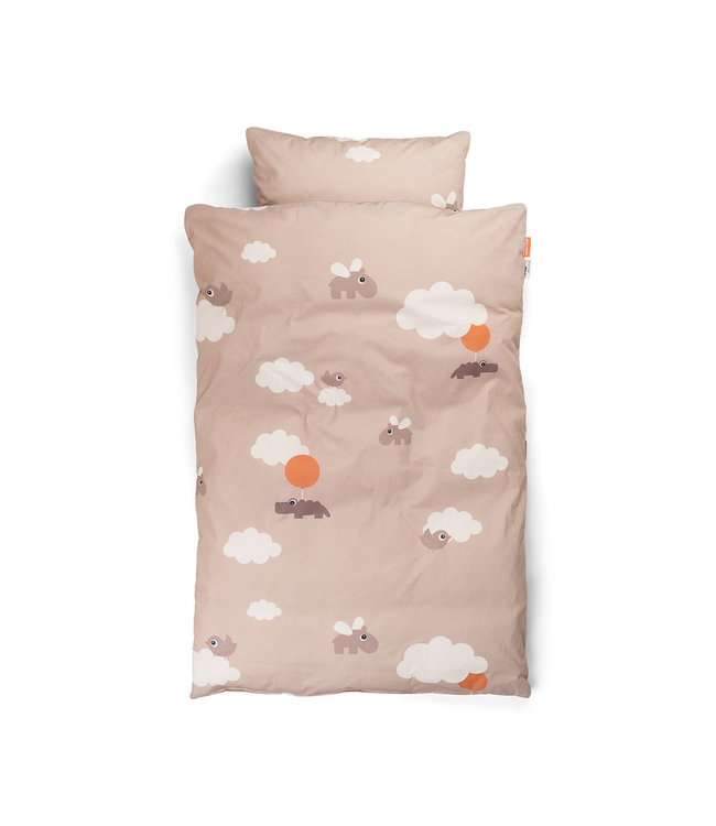 Done by Deer Done by Deer - Bedlinen baby INT/DK GOTS Happy clouds Powder