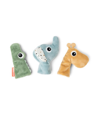 Done by Deer Done by Deer - Finger puppet set 3 pcs Deer friends Colour mix