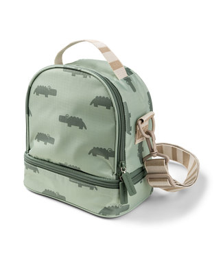 Done by Deer Done by Deer - Kids insulated lunch bag Croco Green