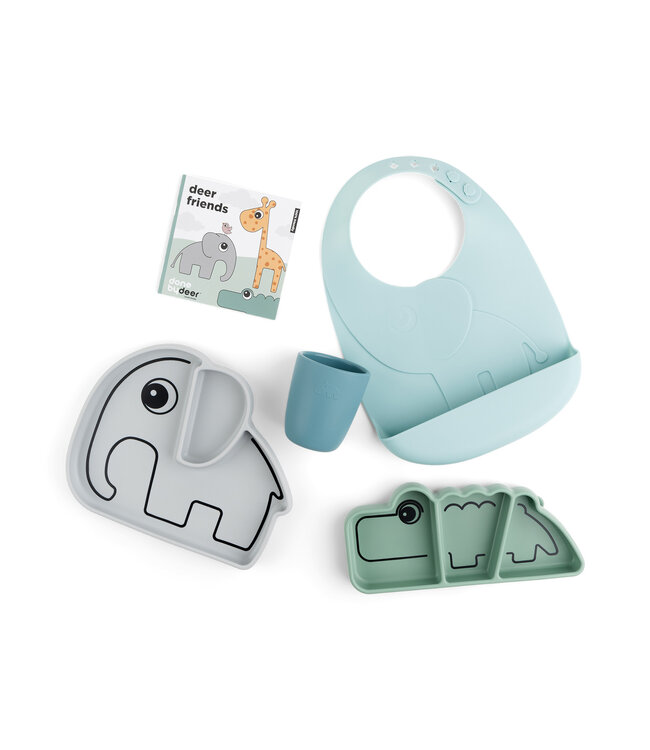 Done by Deer Done by Deer - Tableware goodie box Deer friends Blue Mix