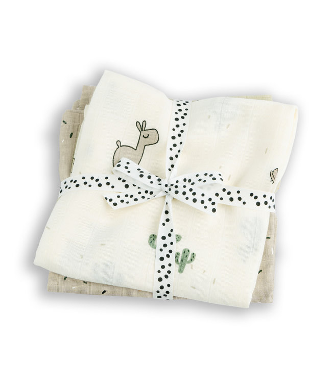 Done by Deer Done by Deer - Swaddle 2-pack GOTS Lalee Sand