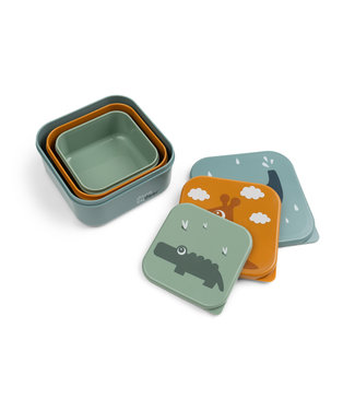 Done by Deer Done by Deer - Snack box set 3 pcs Deer friends Blue Mix