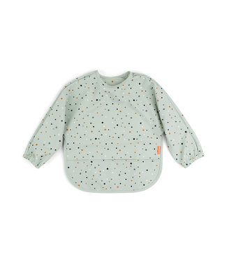 Done by Deer Done by Deer - Sleeved pocket bib Happy dots Green