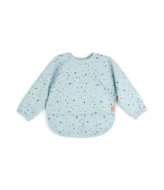 Done by Deer Done by Deer - Sleeved pocket bib Happy dots Blue