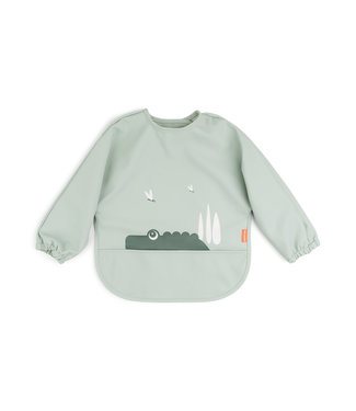 Done by Deer Done by Deer - Sleeved pocket bib Croco Green