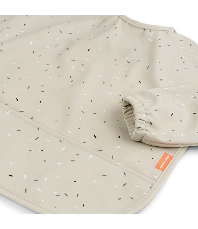 Done by Deer Done by Deer - Sleeved pocket bib Confetti Sand
