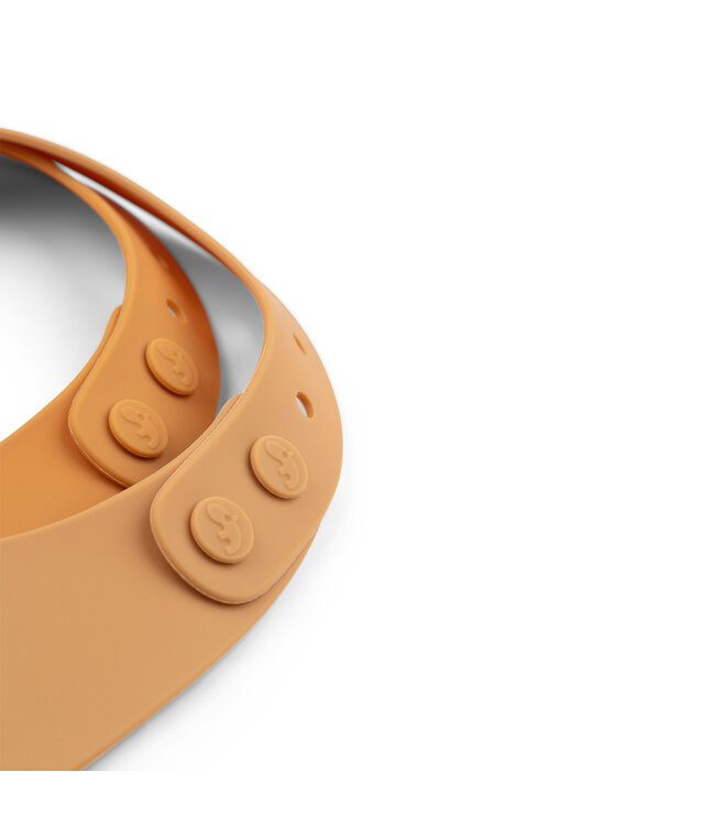 Done by Deer Done by Deer - Silicone bib 2-pack Raffi Mustard