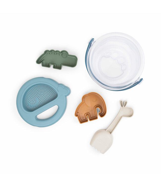 Done by Deer Done by Deer - Sand play set 5 pcs Deer friends Blue mix