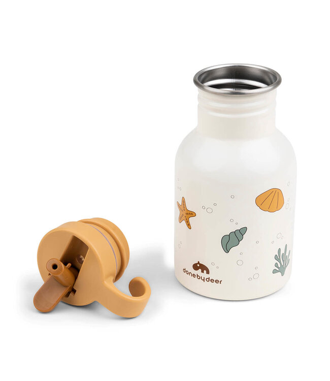 Done by Deer Done by Deer - Metal bottle Sea friends Beige
