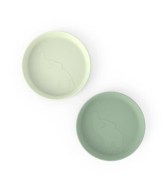 Done by Deer Done by Deer - Kiddish plate 2-pack Elphee Green