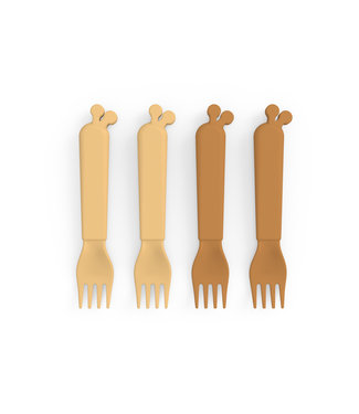 Done by Deer Done by Deer - Kiddish fork 4-pack Raffi Mustard