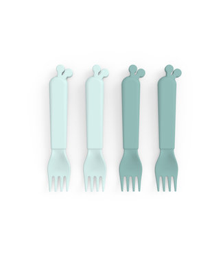 Done by Deer Done by Deer - Kiddish fork 4-pack Raffi Blue